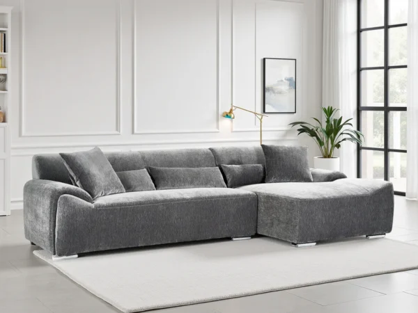 Modena Sofa Charcoal Right Hand