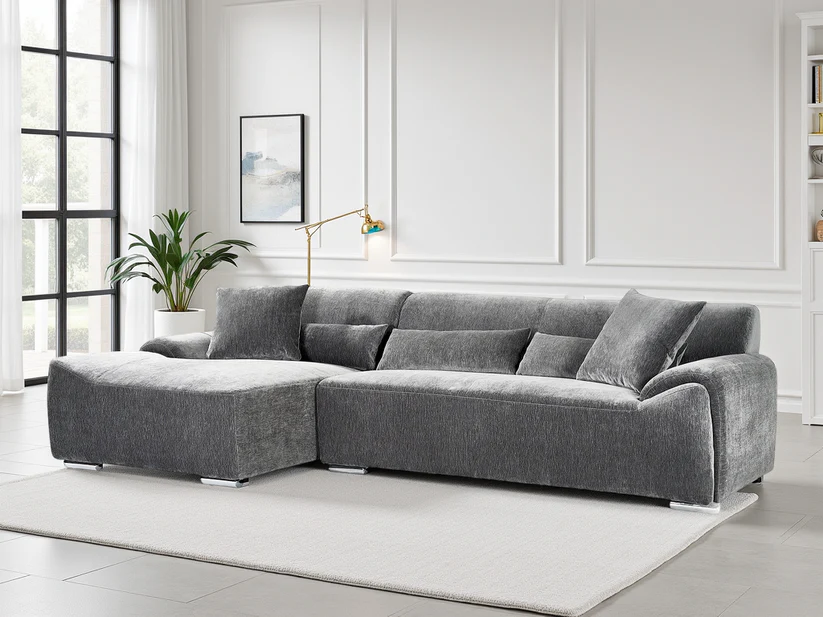 Modena Sofa Charcoal Left Hand