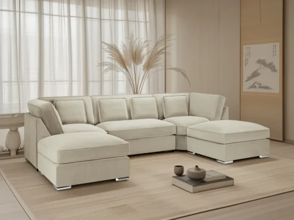 Belgravia Sofa Beige U Shape Corner