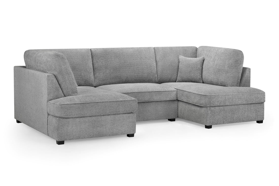Carnaby Sofa Boucle Grey U Shape Corner - Image 3