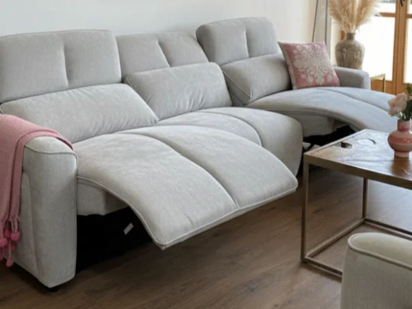 Soho Electric Recliner Sofa Grey 3 Seater