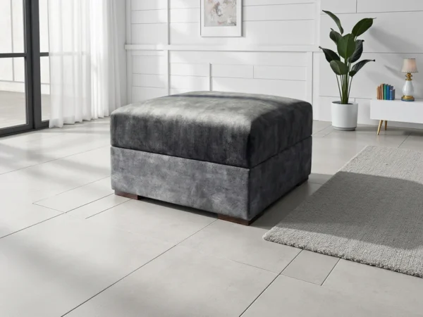 Serena Sofa Black Footstool