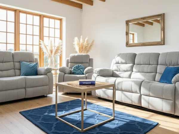 Stanley Manual Recliner Sofa Grey 3+2+1