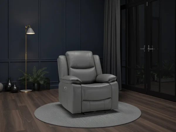 Harald Electric Recliner Sofa Grey Armchair