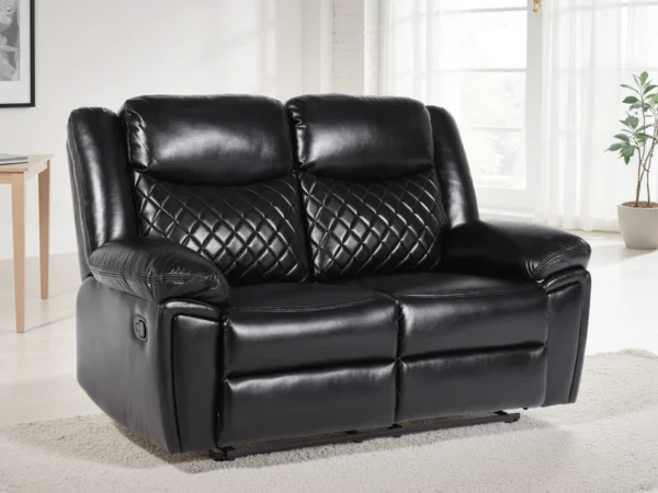 Myra Recliner Sofa Black 2 Seater
