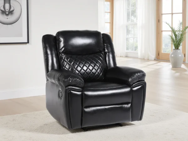 Myra Recliner Sofa Black Armchair