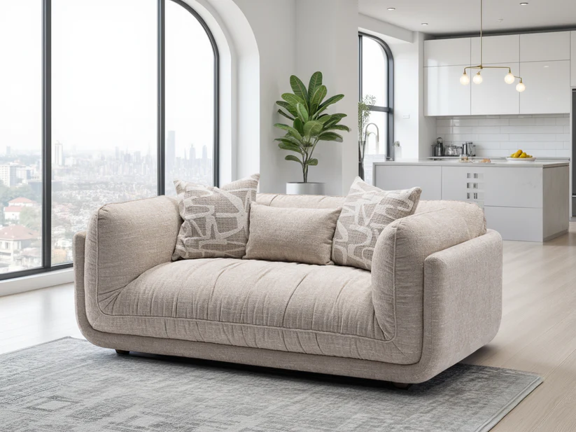Oxford Sofa Beige 2 Seater