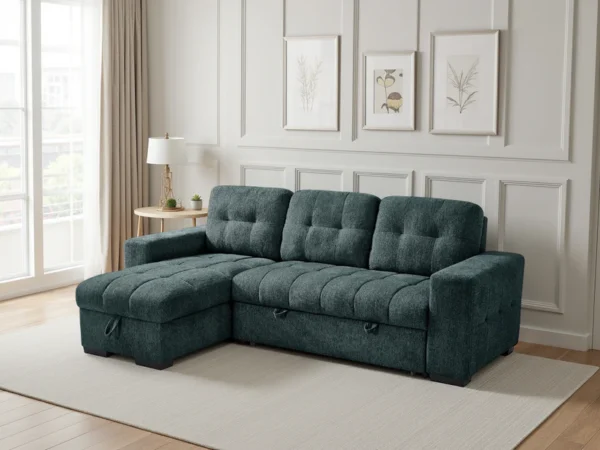 Palermo Universal Corner Sofabed Blue