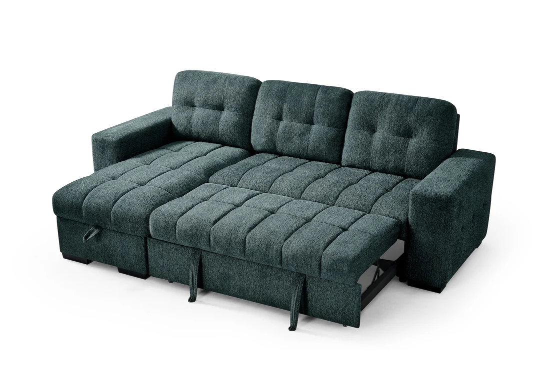 Palermo Universal Corner Sofabed Blue - Image 2