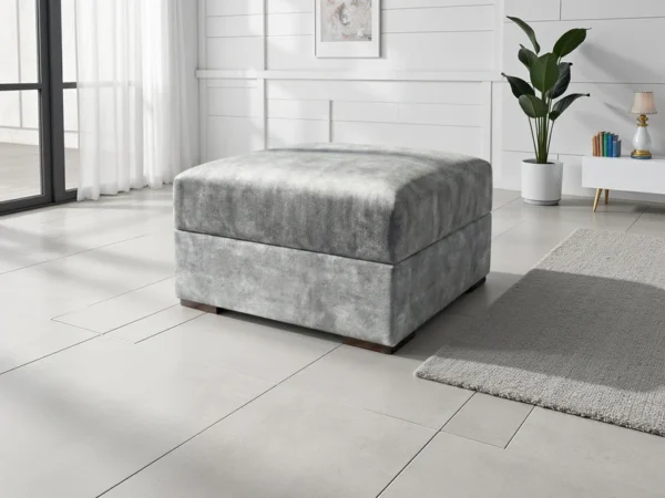 Serena Sofa Grey Footstool