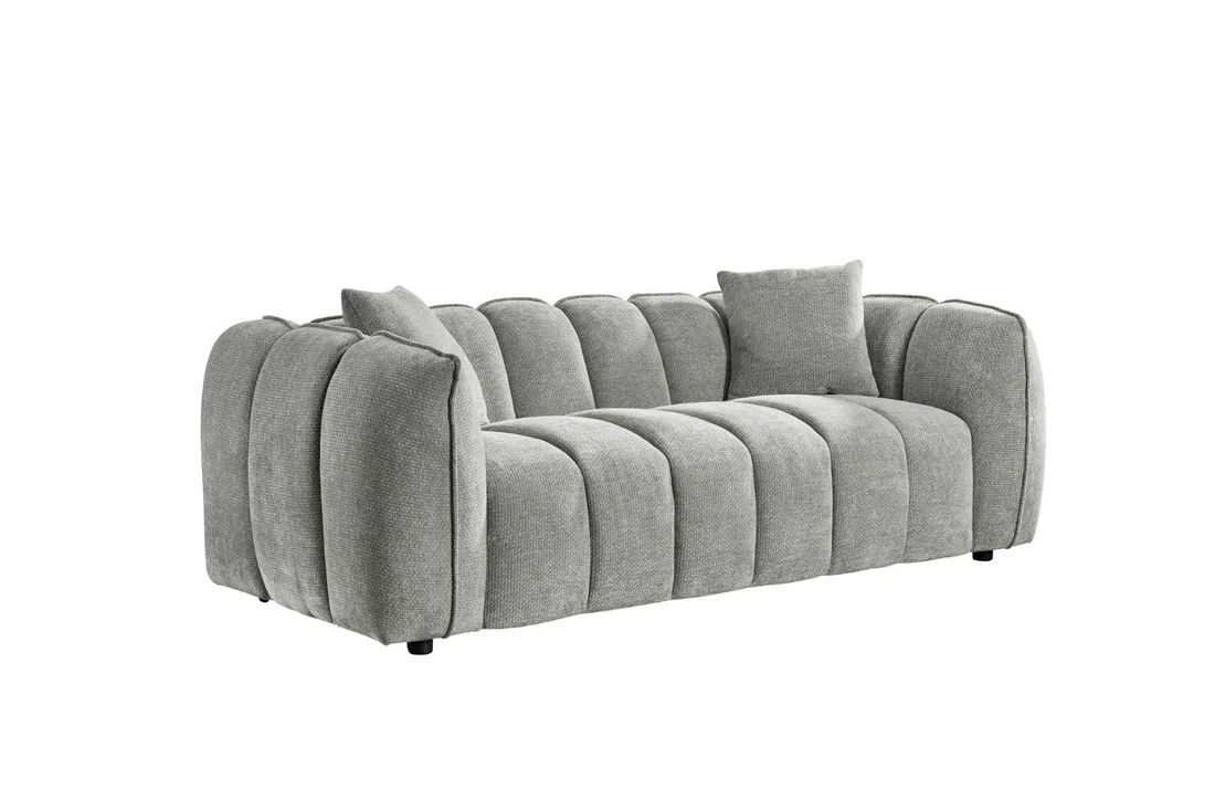 Venice Sofa Grey 3 Seater - Image 3